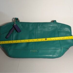 Coach Turquoise Leather Shoulder Bag